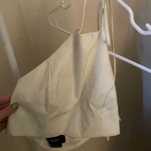 White halter tank top from Nasty Gal in size small!